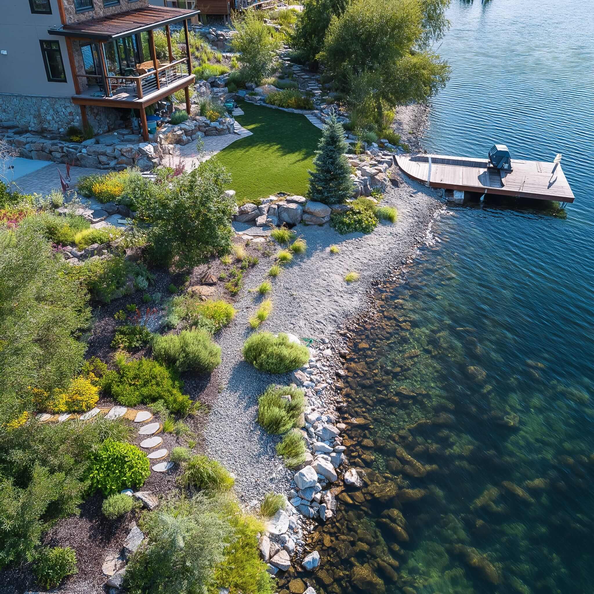 Professional retaining wall installation